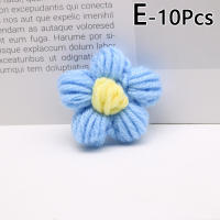 10Pcs Pétalos De Flor De Algodón Maternado Artificial Para Tejer Manualmente Patch De Ropa Y Decoración De Costura Estilo Rosa - details 4