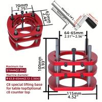 Kit De Elevador De Ruteador Para Carpintería - Placa De Inserto Para Mesa De Ruteador Aluminio Con Guía De Miter Y Bracket Para Motores De 65mm - details 2