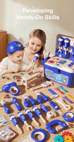 Juego De Herramientas Para Niños Con Taladro Eléctrico Juguete De Construcción De Poder Para Niños Y Niñas Juego De Pretendiente Para Bebés - details 2