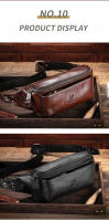 BULLCAPTAIN Bolsa De Cintura Para Hombres Cuero Genuino Estilo Vintage Bolsa Transversal Deportiva Exterior Moda Bolsa De Hombro Y Pecho - details 11