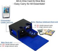 Estuche De Tarjetas De Colección De Cuero Con Cierre Magnético Para Cartas De Magic Y Deportes Protección Adecuada Para Tarjetas De Juego - details 4