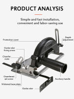 Convertidor De Amoladora Angular Manual a Corte Para Máquina De Corte Electrónica Base Para Motosierra Circular Herramienta De Carpintería - details 13