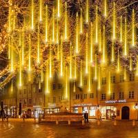 1pc Luces De Show De Meteorito Lluvia Caída De Luz 8 Tubo LED Caída De Nieve Luz De Gota De Agua Para Decoración De Fiesta De Boda Y Navidad - details 4