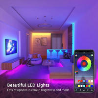 Tira De Luces LED RGB5050 USB5V Flexible Control Remoto APP Iluminación Flexible Para Decoración De Habitaciones Y Paredes - details 2
