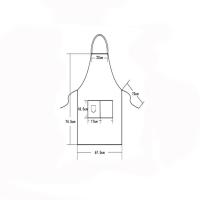 Nueva Moda Del Delantal De Cocina Para Mujer Y Hombre Chef Trabajo Delantal Para Barbacoa Restaurante Bar Tienda Salones De Belleza Estudios Uniforme - details 6