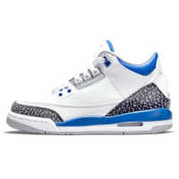 basketball White Breathable Flat Walking Trainers Casual Sneakers Women Outdoor Running Shoes 3s Designer  Men Sports shoes - details 1
