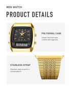 Reloj De Pulsera LIEBIG Para Jóvenes Con Pantalla Analógica Y Digital De Cuarzo Acero Inoxidable Resistente Al Agua Y Al Choque Para Deportes Y Uso Diario - details 15