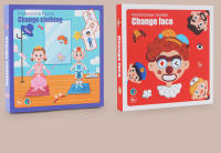 Libro De Rompecabezas Magnético De Madera Con Cartas Para Niños Tema De Vida Marina 3D Cambio De Ropa Y Caras Juguetes Educativos Para Niños - details 5