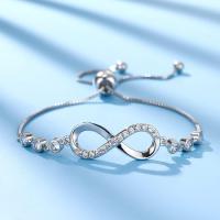 Pulsera Mujer Plata de Infinite Amor Pulseras de Zirconia Cúbica Corazón,Pulsera Mujer Plata - details 0