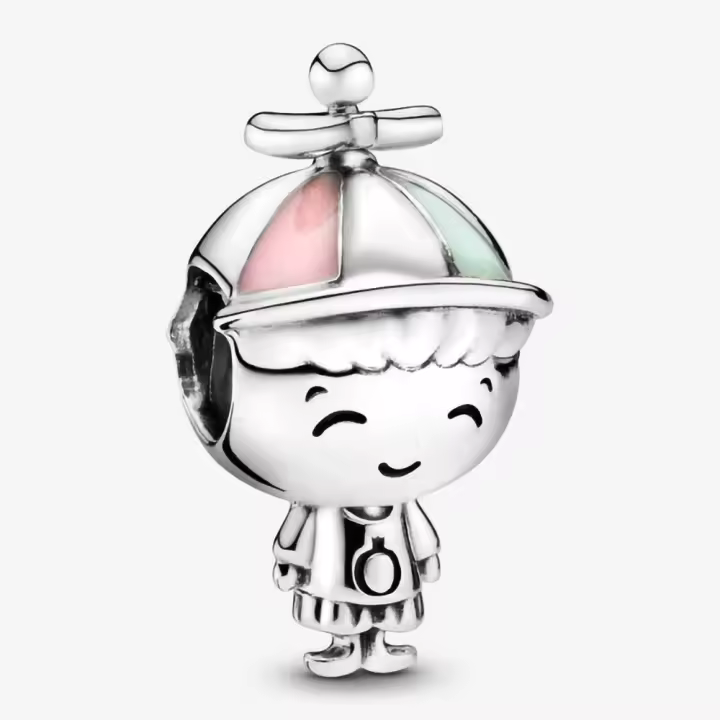 Pandora Charm de Colgante en Plata de Ley en Plata de Ley Niño 798015ENMX，Incluye Caja Original - 1