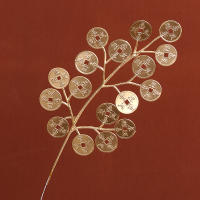2/5Pcs Decoración De Flores Artificiales Doradas Para Decorar Habitaciones En Casa Año Nuevo Y Navidad Falsas Plantas Ornamento Para Fiesta De Año Nuevo 2023 - details 8