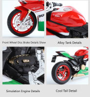 Moto De Carreras 1/12 Modelo De Coche Juguete De Aleación Con Absorción De Choques Ruedas Delanteras Giratorias Luz Y Sonido Para Niños - details 12