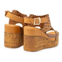 Sandalias plataforma mujer TOP3 SR24488 002 SANDALIACUÑA PIEL LASER CUERO 32664 24V - details 1