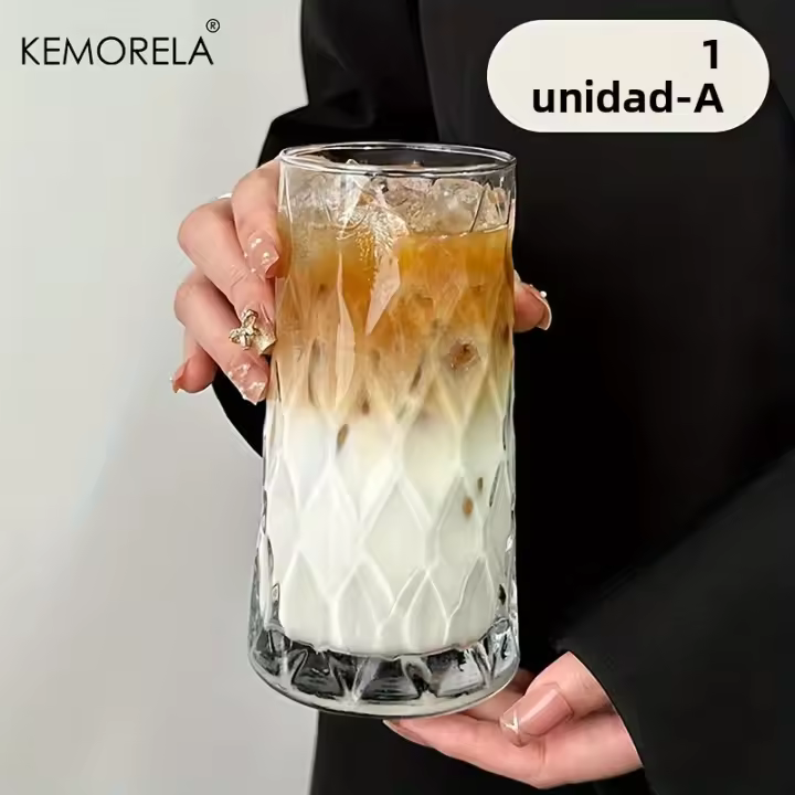 Taza De Café Americano Con Diseño De Diamante KEMORELA 500ML Ideal Para Whisky Té Jugo Leche Agua Vajilla Ecológica Para Bebidas - 1