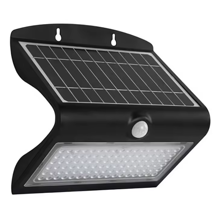 Elbat Aplique Led Solar Doble Iluminacion 8W - 850LM - Luz Fria 6000K - Luz Calidad 3000K - Sensor de Movimiento - 1