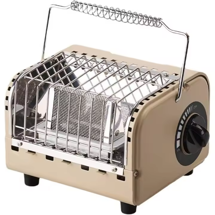 Calefactor de gas portátil mini | Estufa de camping compacta | Calentador exterior multifuncional | Con bolsa de transporte | Ideal para acampadas, barbacoas, viajes - 1