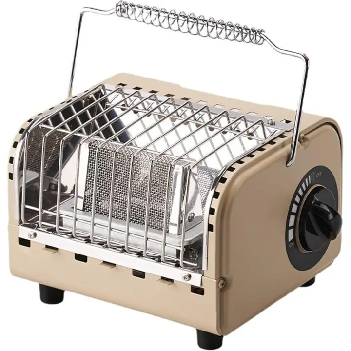 Calefactor de gas portátil mini | Estufa de camping compacta | Calentador exterior multifuncional | Con bolsa de transporte | Ideal para acampadas, barbacoas, viajes - 1