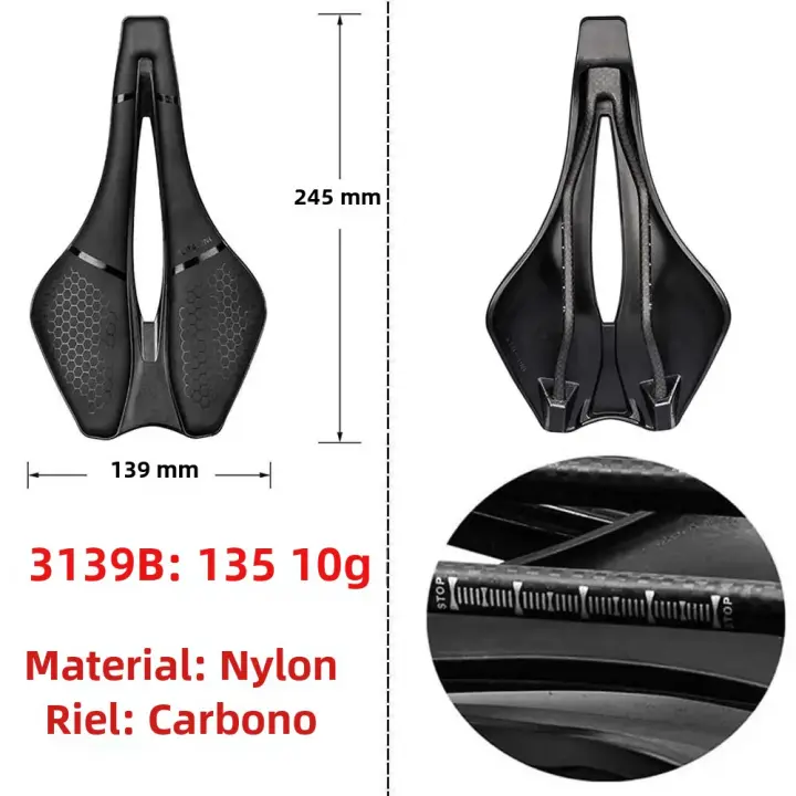 Sillín De Bicicleta ELITA ONE MTB/Road Súper Ligero De Carbono 120g Asiento De Carreras Para Hombres Y Mujeres - 1