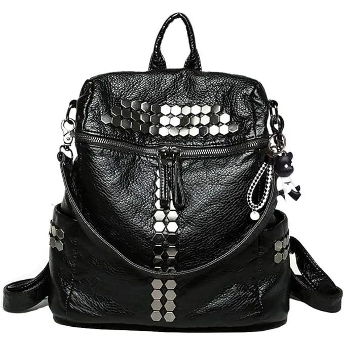 Mujer Bolsos Mochila Casual Bandolera Marca Mediano Antirrobo PU Cuero 1 Piezas - 1
