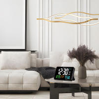Reloj De Despertar Inteligente Con Estación De Meteorología Termómetro Y Higrómetro Tuya WiFi Compatible Con Smart Life Para El Hogar - details 5