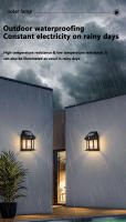 Luz De Pared Solar De Tungsteno Con Sensor De Movimiento IP65 Impermeable LED Para Patio Pared De Madera Porche Granero Balcón - details 6