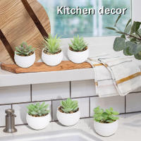 XIYA FLOWER Plantas Artificiales En Maceta De PE Y PP Para Decoración De Hogar Y Fiestas Plantas De Juego De 6 Piezas Estilo Grama - details 5