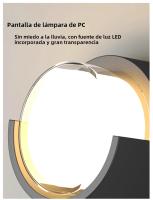Lámpara De Pared Exterior LED Impermeable IP66 Con Sensor De Movimiento Iluminación Moderna Para Porche Balcón Jardín - details 6