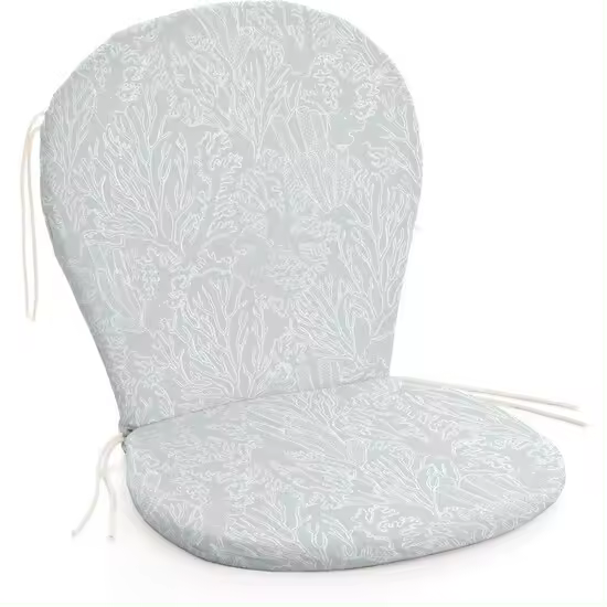 BL BELUM - Cojín  Silla de Exterior - Medidas Producto: Asiento: Ancho: 48 cm / Largo: 42 cm Respaldo: Ancho 48 cm / Largo: 48 cm - Modelo: Estarit Mint - 1