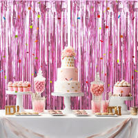 Juego De 1 Pieza De Cortina De Foil Dorado De 9.8 Pies Para Fondo De Fotografía De Cumpleaños Decoración De Fiesta Streamers De Aluminio - details 58