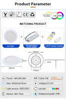 Luz Submarina RGB DC12V IP68 LED Para Piscina 18W 25W 35W Control Por App Tuya Decoración Para Fiesta En Piscina Y Fuente - details 2