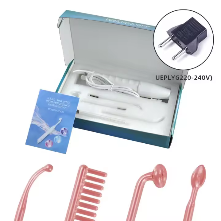 Máquina De Tubo De Vidrio Electrodo 4en1 Para El Acné Y El Cuidado De La Piel Facial Electroterapia Rejuvenecimiento Hidratación Acondicionamiento Antiarrugas Blanqueamiento Levantamiento Venta Al Por Menor Y Mayor - 1