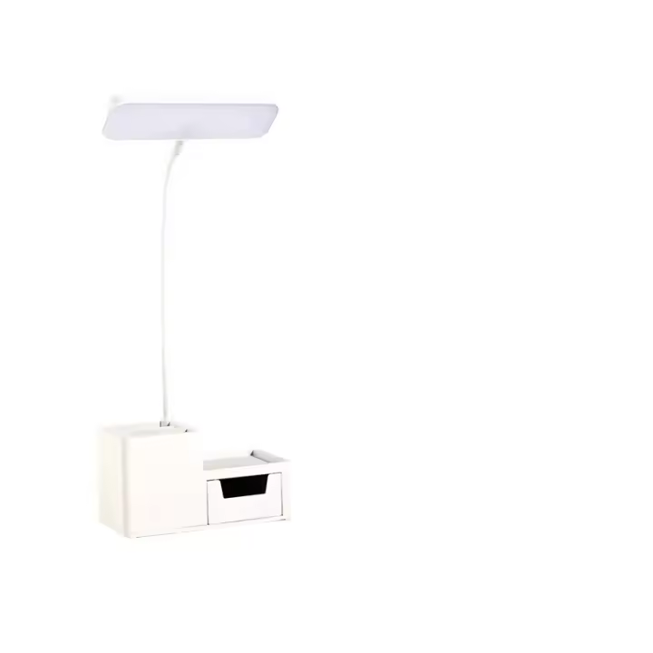 Lámpara De Mesa Recargable LED Para Dormitorio Con Portajabón Y Guardaalmohadillas Luz De Lectura Para La Cama Cuidado De Los Ojos Con Almacenamiento En Cajón - 1