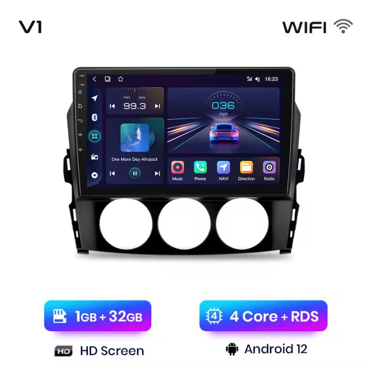 Junsun Radio Coche Mazda MX-5 MX5 III 3 NC 2008 2009 2010 2011 2012 2013 2014 2015 AI Voice 2 din Pantalla Coche Android Auto Multimedia Navegación GPS Auto radio - 1