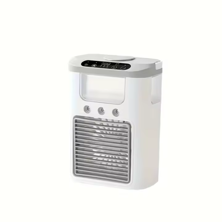 Ventilador húmedo alimentado por USB, dispositivo de enfriamiento mini portátil adecuado para dormitorios y oficinas - Ideal para viajes, hogar y uso estival | Equipo multifuncional | Producto moderno y elegante con , ventilador portátil  - 1