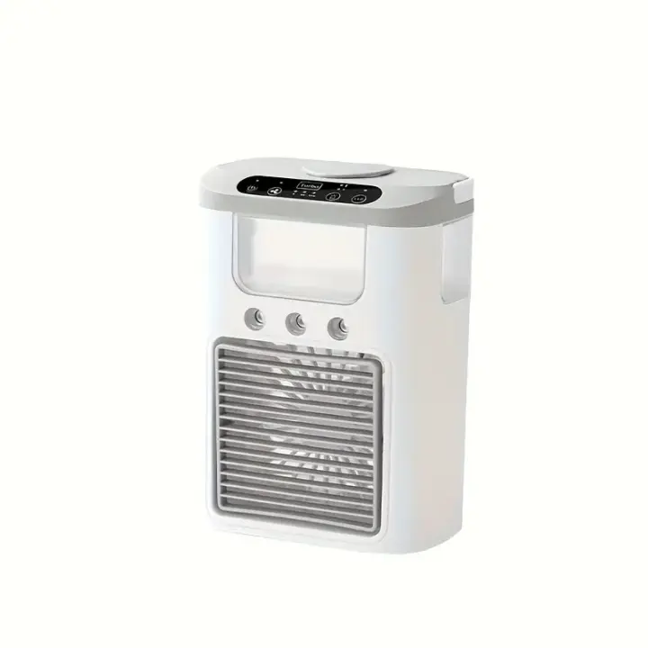 Ventilador húmedo alimentado por USB, dispositivo de enfriamiento mini portátil adecuado para dormitorios y oficinas - Ideal para viajes, hogar y uso estival | Equipo multifuncional | Producto moderno y elegante con , ventilador portátil  - 1