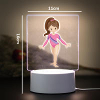 Lámpara De Ilusión 3D Para Habitación De Niñas Deportivas Decoración De Dormitorio Regalo De Cumpleaños Luz Nocturna Infantil - details 8