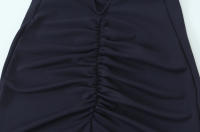 Vestido Largo De Moda TRZA Para Mujer Con Cuello Halter Sin Espalda Y Ajuste En La Cintura Vestido De Fiesta De Corte Casual - details 10