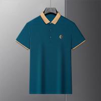 Camisa Polo De Verano Para Hombre Con Encaje Y Manga Corta De Seda Helada Transpirable Moda Casual Brecha De Negocios - details 10
