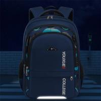 Nueva Mochila Escolar Para Niños Impermeable Bolsa De Libros Para Adolescentes Chicos Material De Nylon Cierre De Cremallera - details 2