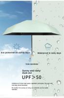 Minisombrilla de bolsillo para la lluvia, paraguas plegable de vinilo con protección UV ultravioleta, Parasol de bolsillo, cápsula de 55% de descuento, 1 unidad - details 9