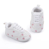 Meckior Zapatos Para Bebés Nuevos Estrellas Casuales Antideslizantes Suaves Impresión Bajo La Pared De Cierre De Lazo PU Suela De Goma Para Primera Marcha De Niñas 0-18 Meses - details 4
