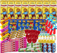 Super Pack Chuches de las Mejores Marcas, Incluye Arroz Inflado Curritos, Relojes, Palotes, Caramelos para Hallowen, Navidad, Cumpleaños y Fiestas de Niñas y Niños. Caja Regalo WikiMark (Caja de 100) - details 0