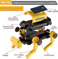 Juguetes de Perros robot, juguetes de robots Solares para niños, juguetes científicos Educativos, kits de robots Educativos y de Apendizaje de bricolaje, Regalos de Fiestas - details 3