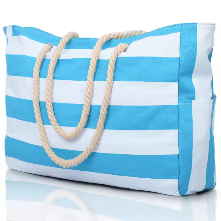 Bolsas de Playa para Mujer, Bolsa de Playa Grande impermeable with Cremallera, bolsas de Playa impermeables a prueba de Arena, Bolsa de piscina Grande - 1