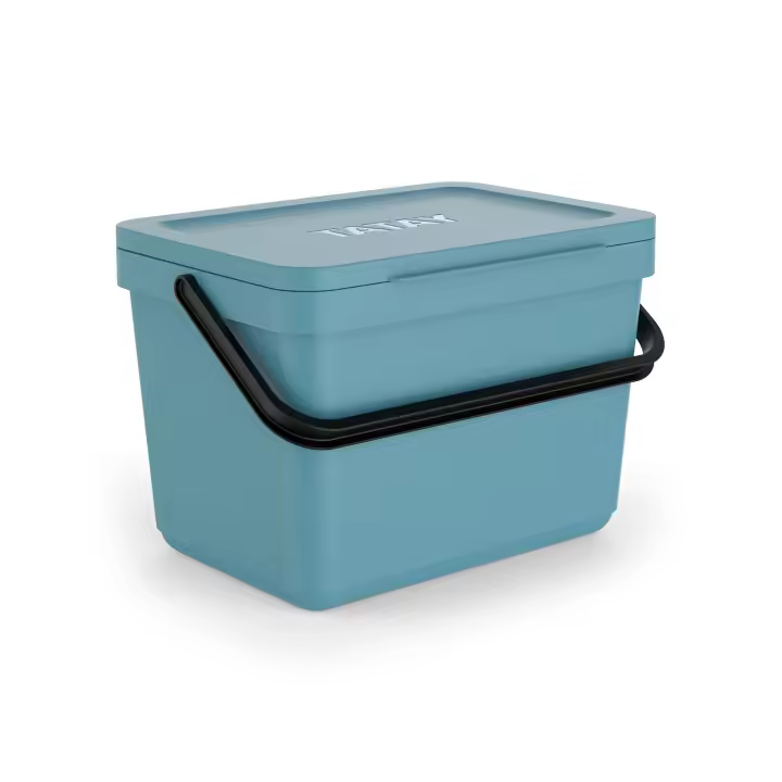 TATAY Smart - Cubo Orgánico Mesa 6L Plástico 100% Reciclado. Azul Mist - 1