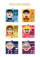 Rompecabezas 3D Divertido Juego De Expresiones Faciales Montessori Educativo Para Niños 30 Cm Autoadhesivos De Caras - details 1