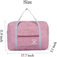 Bolsa DE EQUIPO DE VIAJE plegable, empachable, Ligera, de Lona, impermeable, Bolso de Mano para Viajes de fin de Semana, Bolso de Mano PARA LA Noche, 40x30x13 cm (rosa) - details 0