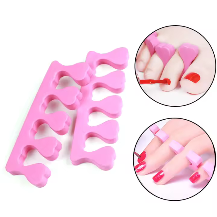 10/50/100pcs Separadores De Dedos Para Uñas Kit De Belleza Para Manicura Y Pedicura Espuma Suave Herramientas De UV Gel Polvo Paquete De Productos Para Las Piernas - 1