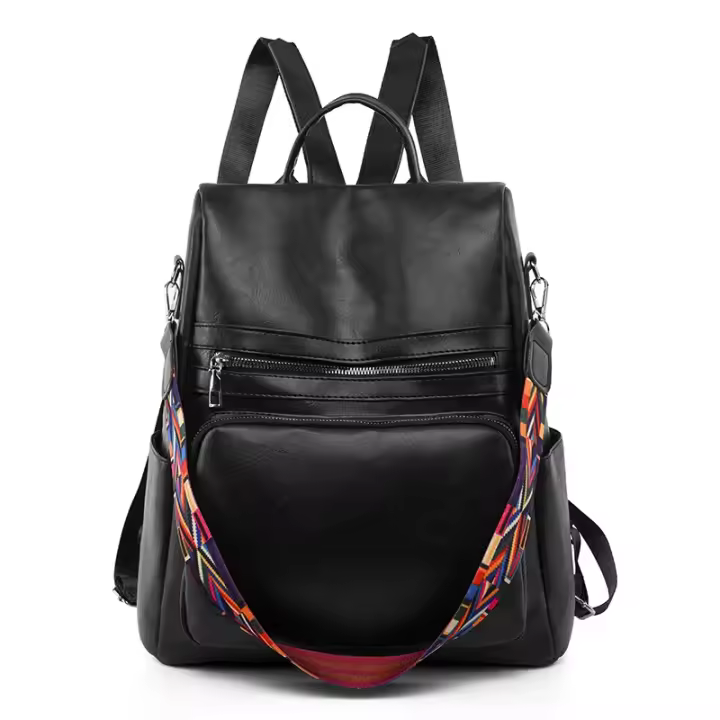 Mochila de cuero de alta calidad para mujer, bolso escolar para adolescentes y niñas, mochila de viaje de gran capacidad, nuevo diseño, 2022 - 1