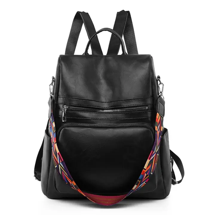 Mochila de cuero de alta calidad para Mujer, Bolso Escolar para adolescentes y niñas, mochila de viaje de gran capacidad, nuevo diseño, 2022 - 1